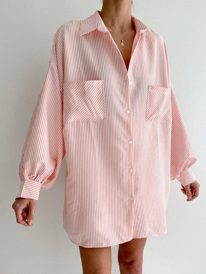 Loose Long Sleeve Dress Shirt