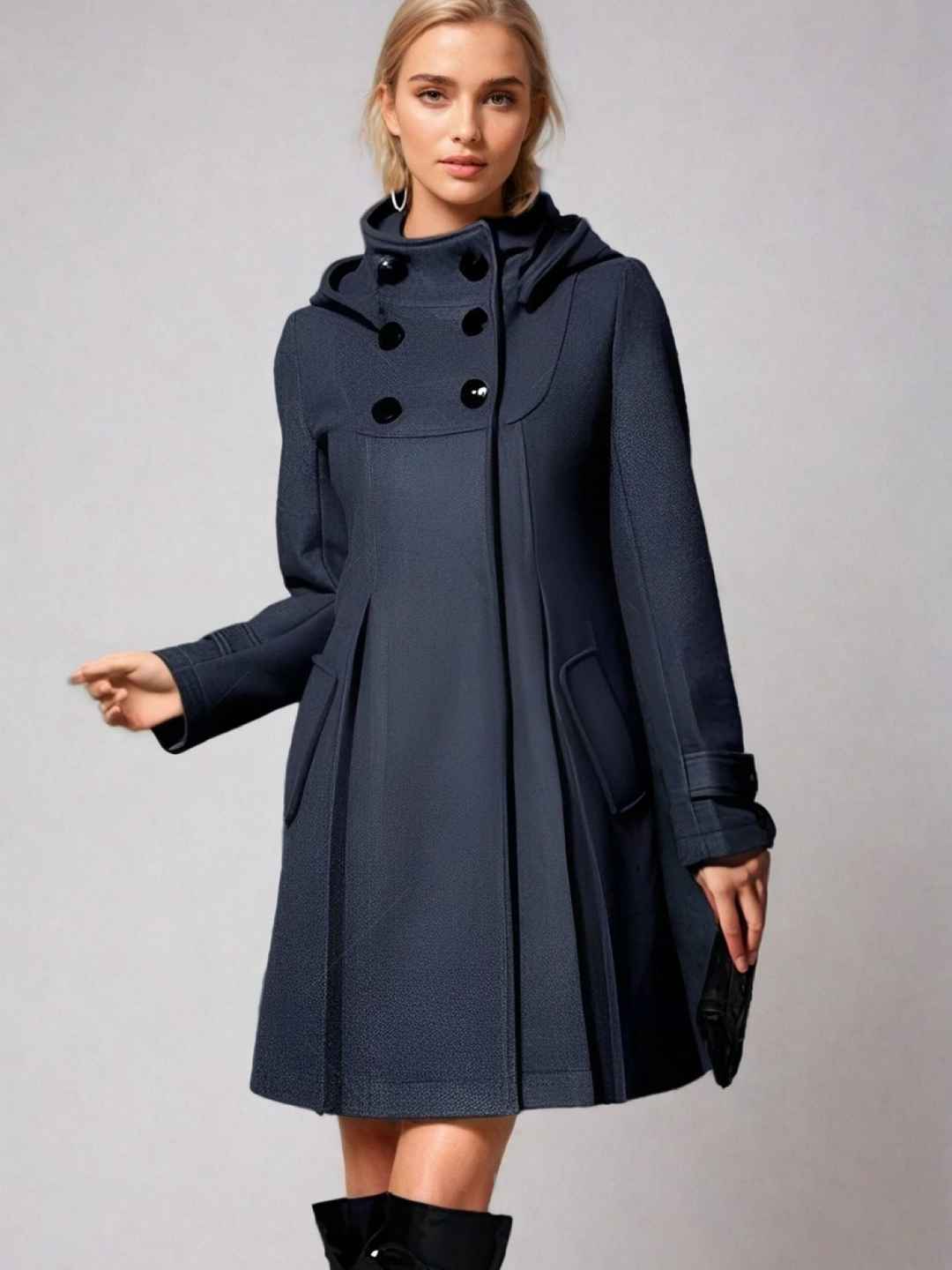 Belgravia Funnel-Neck Coat