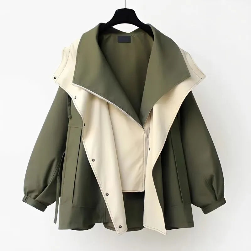 Lily Two-Tone Trench Coat