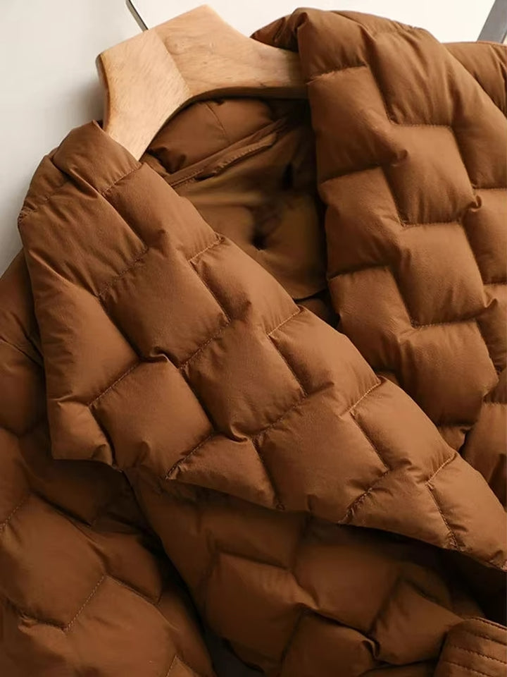 Quilted Belted Puff Jacket