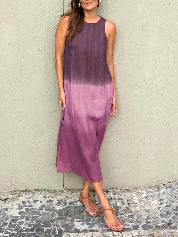 Cali Linen Sleeveless Long Dress