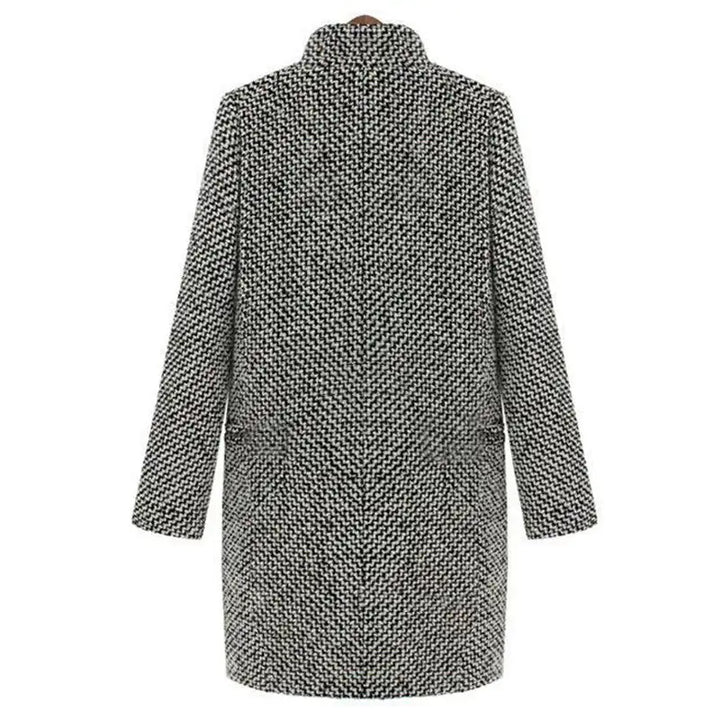 Houndstooth Long Coat