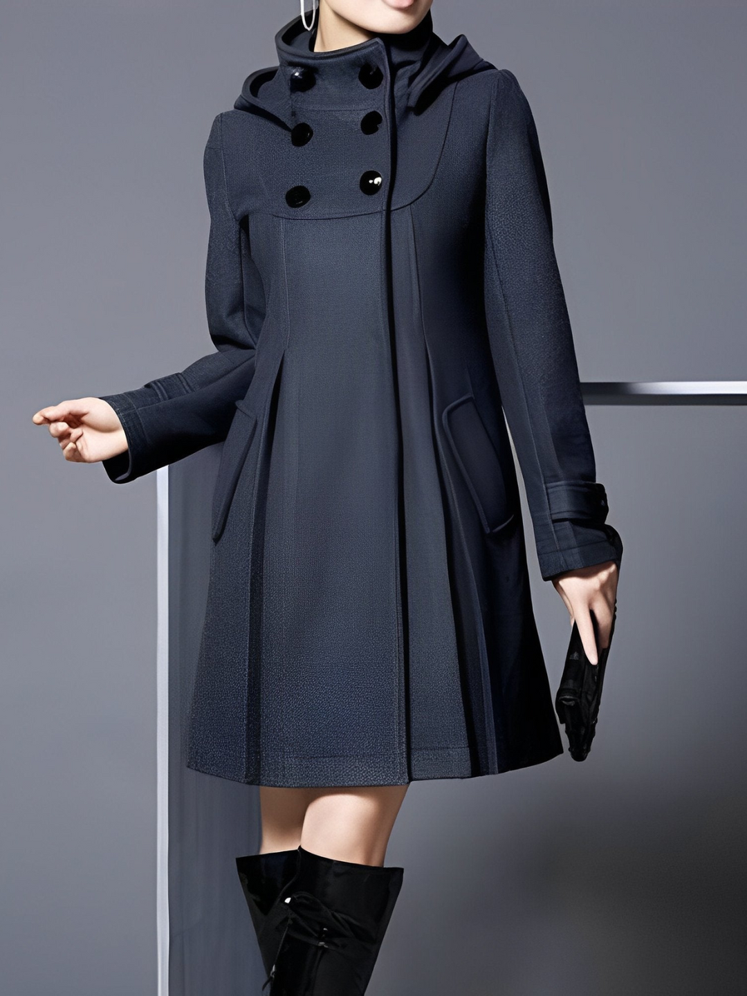 Belgravia Funnel-Neck Coat