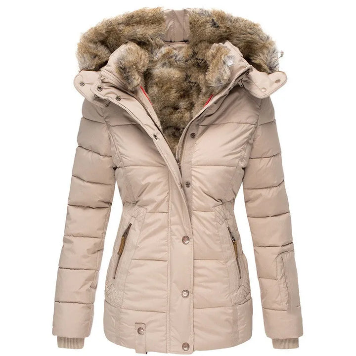 Aria - Luxe Fur-Lined Winter Coat