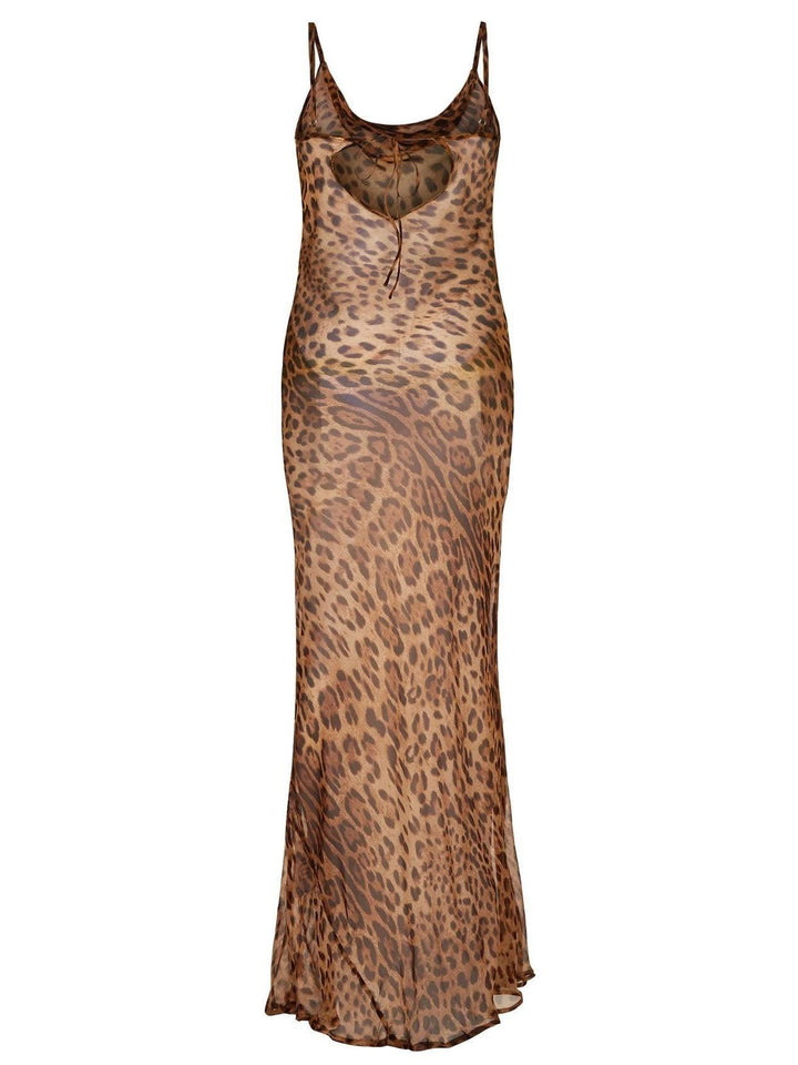 Jessie Leopard Print Spaghetti Dress