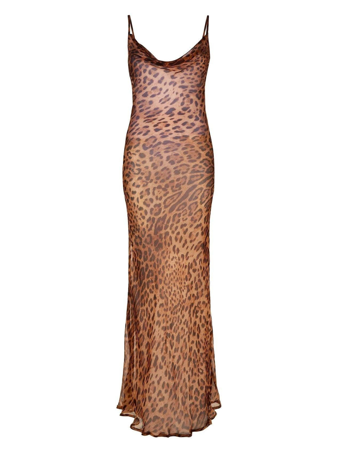 Jessie Leopard Print Spaghetti Dress