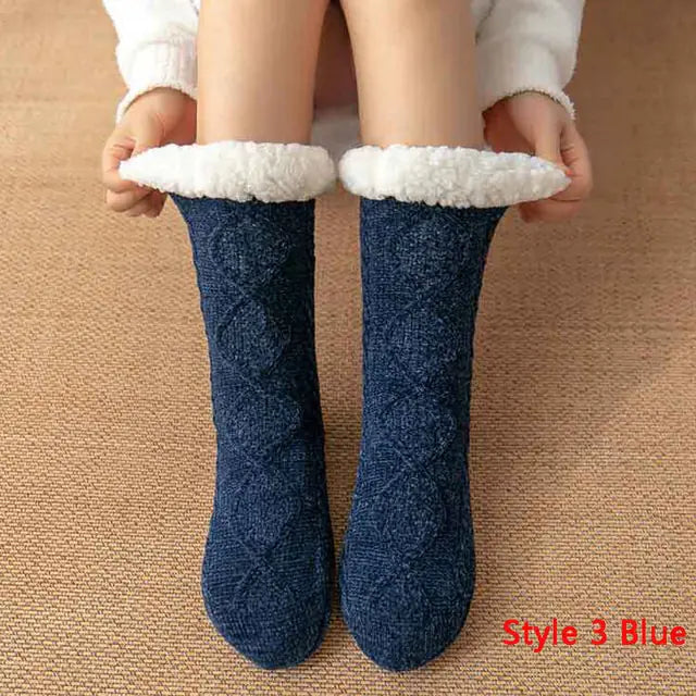 Cozy Cable Knit Sherpa-Lined Socks