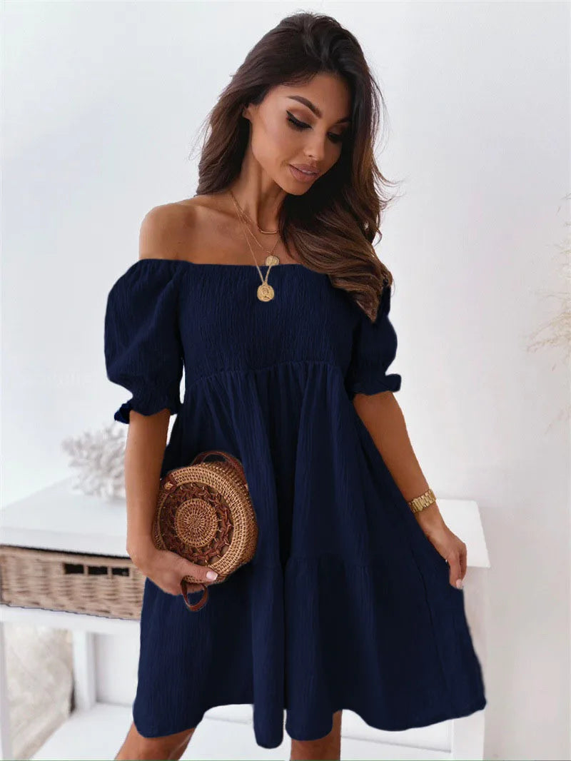 Izzy Off-Shoulder Tiered Dress