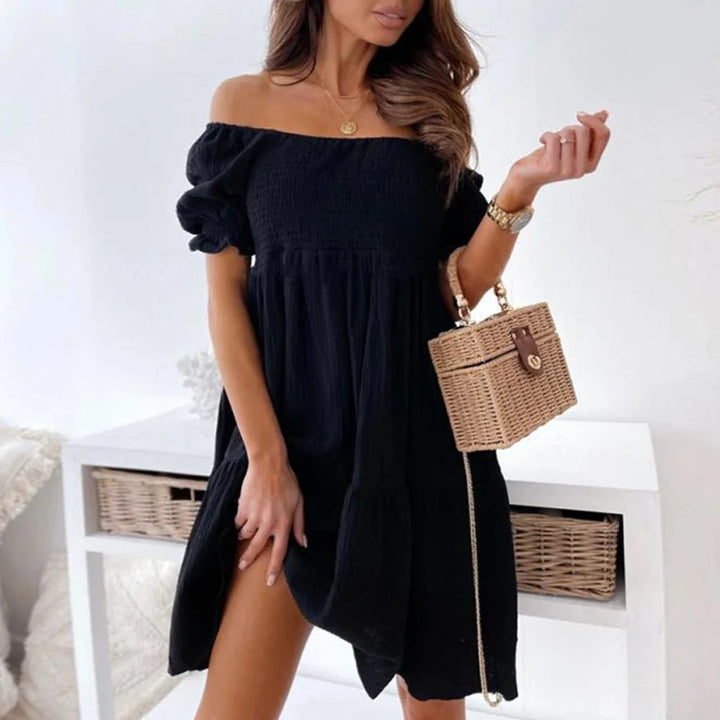 Izzy Off-Shoulder Tiered Dress