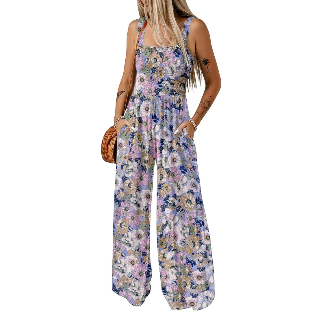 Floral Garden Wide-Leg Romper