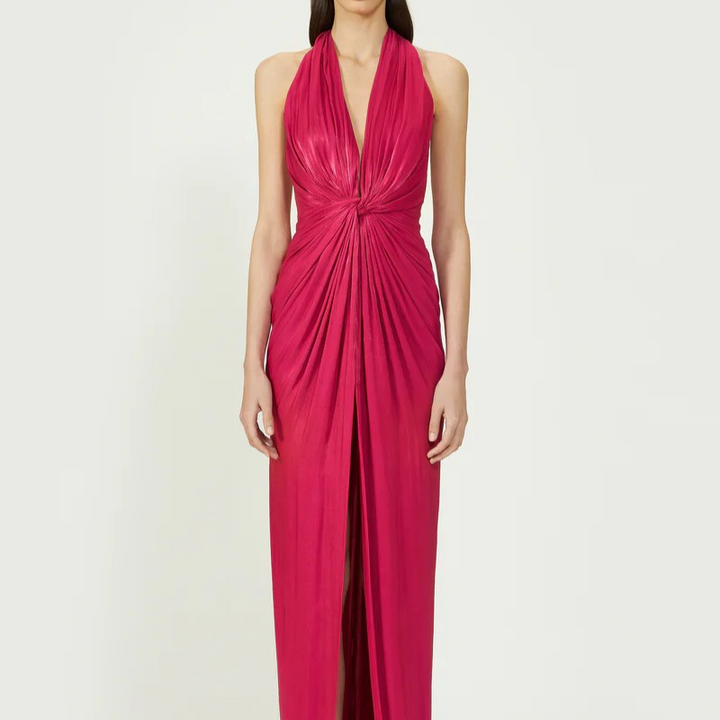 Chic Halterneck Maxi Dress