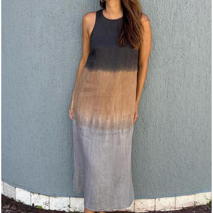 Cali Linen Sleeveless Long Dress