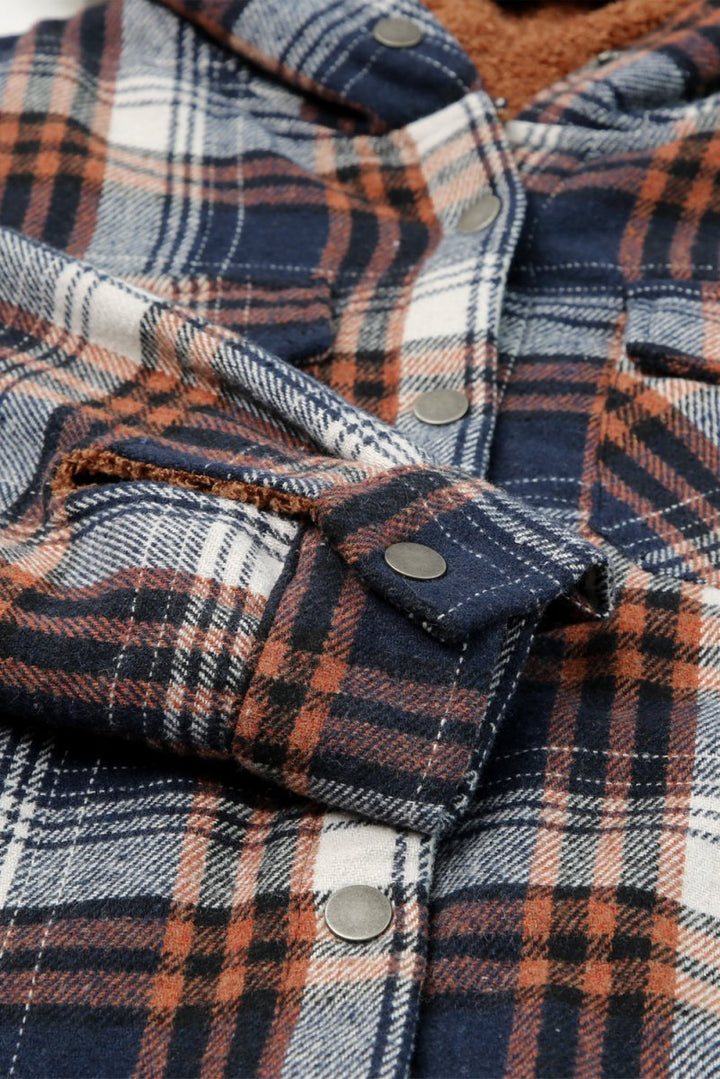 Emerson Sherpa-Lined Flannel Hooded Jacket