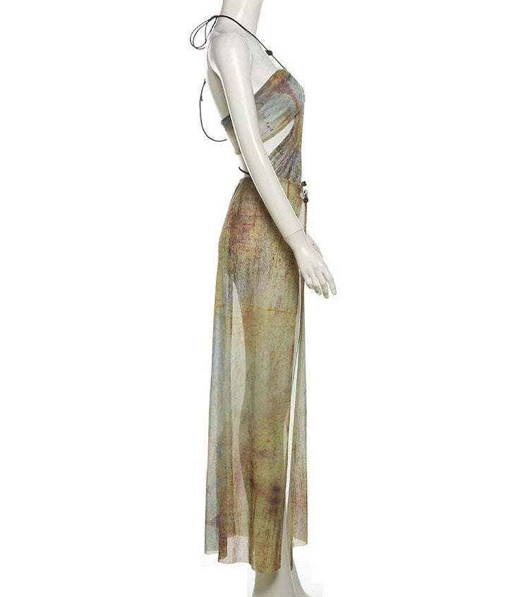 Ethereal Wrap Maxi Dress